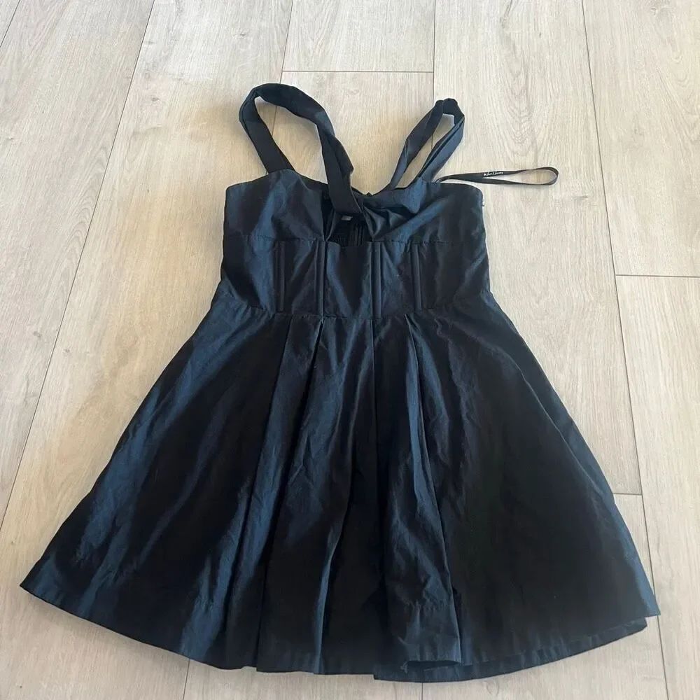 For Love and Lemons women mini black dress size m